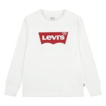 Levi's Boy's Lvb-l/S Batwing Tee 9e8646 Longsleeve T-Shirt, White, 12 Years