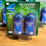 🟢Nicorette Icy Mint Cool Lozenges x 80 Nicotine Sugar Free Stop Smoking Aid 2mg