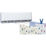 Séchoir à linge mural 4 cordes automatiques 20Mt Pvc White Rayen