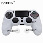 Blanc - Capuchons De Protection Antidérapants En Silicone Pour Manette Sony Dualshock 4, Ps4 Pro Slim, Capuchons De Poignée Analogiques