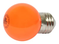 Synergy 21 Led Retrofit - Led-Glödlampa - Form: G45 - E27 - 1 W - Klass A+ - Orange