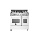 Bertazzoni MAS95C2EBIC 90cm 5-Burner White Electric Double Oven