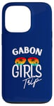 Coque pour iPhone 13 Pro Gabon Girls Trip Travel Vacation Femmes Gabon