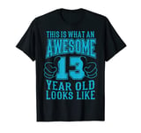 THIS IS WHAT AN AWESOME 13 YEAR OLD 13th Birthday Gift Boy T-Shirt