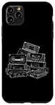 Coque pour iPhone 11 Pro Max Love Retro Mixtape 80's Blank Cassette Tape Shirt Cadeaux