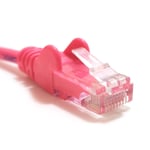 Pink 1m ETHERNET CABLE Cat5e Male Moulded Modem Router PC Computer TV Lead RJ45