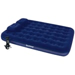 Inflatable Flocked Airbed with Pillow & Air Pump 203x152x22cm 67374 Bestway
