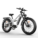 Vélo électrique Tifgalop ES7 26 pouces 750W 52V19AH VTT tout suspendu-Blanc - Neuf