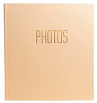 Exacompta - Réf. 15602E - 1 Album photo livre Office by Me - 300 photos - 60 pages noires - format 29 x 32 cm - couverture recouverte de papier effet textile couleur beige