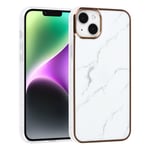 Coque en TPU marbré pour iPhone 14 Plus/15 Plus