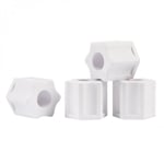 Lot de 4 écrous de compression pour chlorinateur de piscine - Blanc - CLX220HPAK4 - Hayward