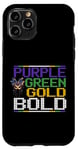 Coque pour iPhone 11 Pro PURPLE GREEN G. BOLD