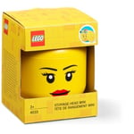 LEGO 40331725 Storage Products Mini Head Yellow Girl Stackable Storage Head