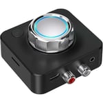 Récepteur audio Bluetooth 5.0, adaptateur audio sans fil Bluetooth stéréo pour récepteur stéréo avec 3,5 mm Rca 3d Bass Mode Tf Card pour la