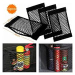 Cyslmuk - Filet Rangement de Coffre Voiture, 4 pcs 40x25cm Organisateurs Sac Pocket Organizer de Coffre Voiture, Filet de Stockage Voiture Sac avec