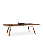 RS Barcelona - You and Me Indoor Ping Pong Table, Walnut/White - Pelit - Antoni Pallejà Office