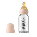 BIBS Baby Glass Bottle Complete Set Latex Blush 110 ml