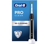 ORAL B Pro Clean Cross Action Electric Toothbrush - Black, Black