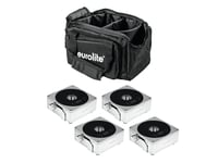 Set 4x AKKU IP Flat Light 1 chrome + Soft-Bag