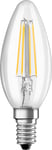 Osram Retro LED Kronljus, klar, E14, 4 W =40 W