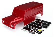 Traxxas Land Rover Defender Body - Red (Painted) with Decals TRX8011R