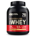 Optimum Nutrition Gold Standard Whey Muscle Building and Recovery Protein Powder With Naturally Occurring Glutamine and Amino Acids, French Vanilla Crème, 76 Servings, 2.28kg, Packaging May Vary