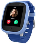 XPLORA X6 Play - Montre connectée pour Enfants (avec SIM) – 4G, Appels, Messages, Mode école, Fonction SOS, localisation GPS, Appareil Photo, podomètre - incluant 3 Mois d'abonnement Gratuit (Bleu)