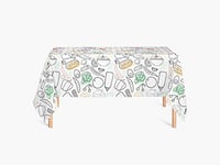 HYO MR16 Nappe pour Table fabriquée en Polyester 180 g imperméable et Ignifuge B1 90 x 90 cm MR3, 100% 180 g, Multicolore, Taille Unique