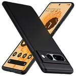 TesRank Coque pour Google Pixel 7 Pro, Etui Souple Flexible en Premium TPU, Antichoc, Anti-dérapante pour Google Pixel 7 Pro-Noir