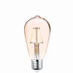 Forever Light Retro LED-lampa med filament Guld, E27 ST64 4W 2200K 400lm