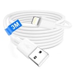 Câble Chargeur Iphone 3m [Certifié Mfi], Long Câble Iphone Cable Lightning Usb Pour Iphone 14/13/12/11/Pro Max/Xs/Xr/8/7/6/5/Se/Ipad, Cordon Chargeur Iphone Câble Usb Fil Iphone Charge Rapide