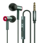 XO Earphones 3.5mm jack Built-in microphone, Green