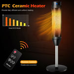 Electric Tower Fan/Heater with Digital Timer and Remote