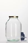 12 X HALF GALLON  PICKLE GLASS FOOD JAR