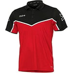 Mitre Primero Polo pour l’entraînement de Football Mixte Enfant, Écarlate/Noir/Blanc, FR : L (Taille Fabricant : L)