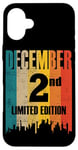 iPhone 16 Plus December 2 Limited Edition Day 2 Retro Vintage Birthday Case