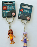 Lego Elves Fire Elf Azari / Wind Elf Aira 853560/853561 Keyrings/Keychain- New