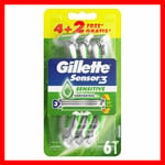 SENSITIVE Gillette Sensor3 Comfort Gel 6 Razors