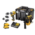 Kit 2 Tools XR 12V 3Ah Li-Ion borstlös DEWALT borrskruvdragare + slagskruvdragare - DCK2101L2T-QW