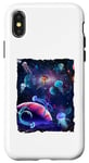 Coque pour iPhone X/XS Sea jellies Wild Pet Animal Universe Galaxy Stars Jellyfish