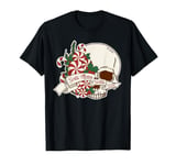 Sorta Merry Sorta Scary Skull Christmas Peppermint Candy T-Shirt