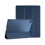 Étui Smart Cover Ipad Pro 12.9 Pouces (2018/2020/2021) Bleu À Rabat Avec Support