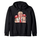 Moo Deng 24 Trump’s Cat Hippo Take Center Stage Zip Hoodie