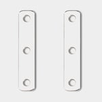 TBS Electronics Kopplingsbleck DCM Link Plate 3-way 50 mm, M8 + M10, 125 x 25 2-pack