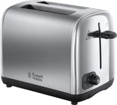 Russell Hobbs, Adventure Brushed and Polished 2 Slice Toaster, 850W, 24080