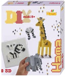 Hama Geschenkdoos - 3D-safari   ca. 2.500 zekeringskralen, 1 groot vierkant pegb