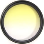 Filtre de photographie couleur graduelle jaune pour objectif de 52 mm - Bematik