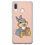 ERT GROUP mobile phone case for Samsung A40 original and officially Licensed Disney pattern Thumper 002 optimally adapted to the shape of the mobile phone, case made of TPU