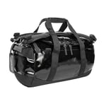 Tatonka Barrel 25L Waterproof Travel Bag with Backpack Function, Large Opening, Padded Base and Lockable Zip, Black, 25 litres, Durable Travel Bag with stowable Backpack Shoulder Straps