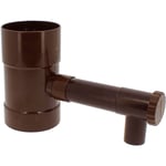 Gt Market - Récupérateur d'eau de pluie marron pour gouttière 100 mm